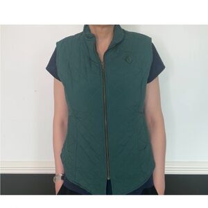 Arista Quilted Green Riding Vest Size Small